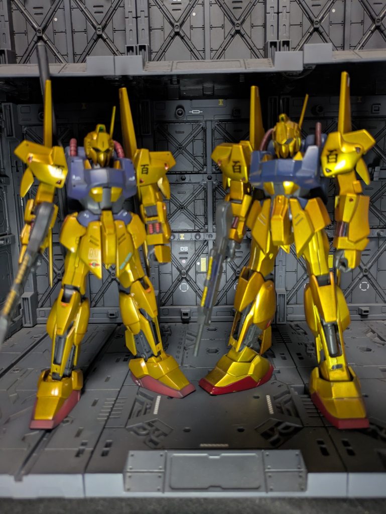 HGUCはメガバズーカランチャー付きからの塗装です。