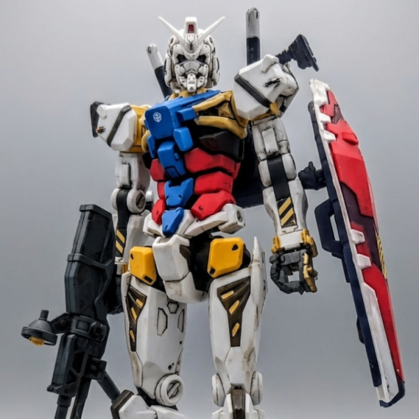 HG白いガンダム素組→生成AIでG3ガンダムカラーに