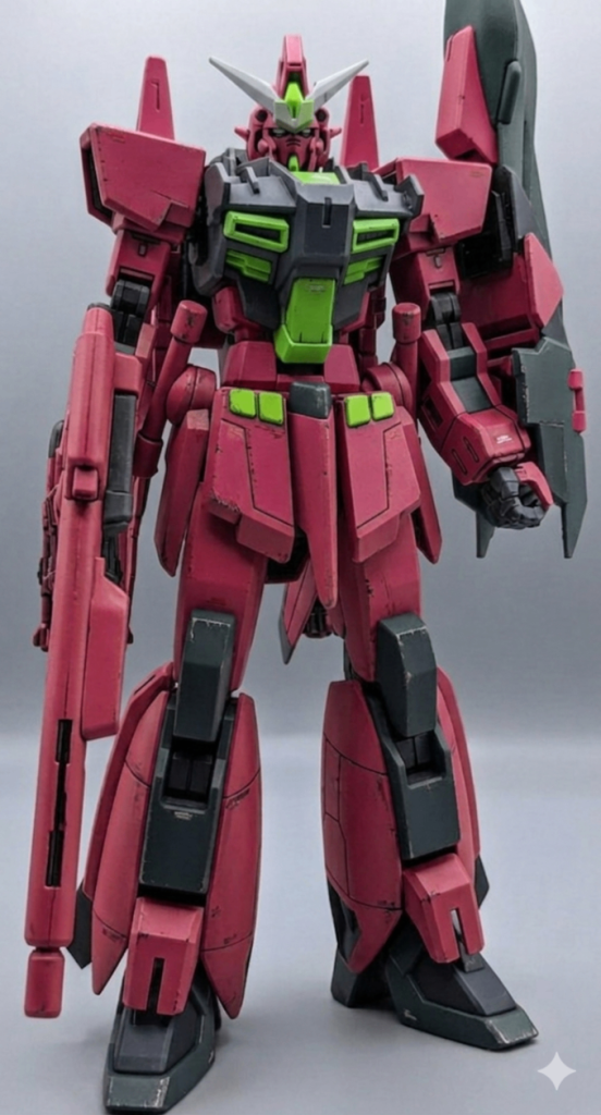 オマケを追加ですムウさんの搭乗機繋がりで、Geminiでネオ・ロアノーク専用機カラーにしたものもあったので追加しておきます