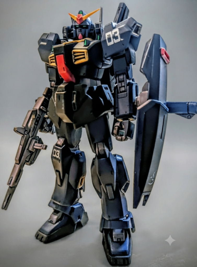 HGUCガンダムMkII素組→生成AIでG3ガンダムカラーに
