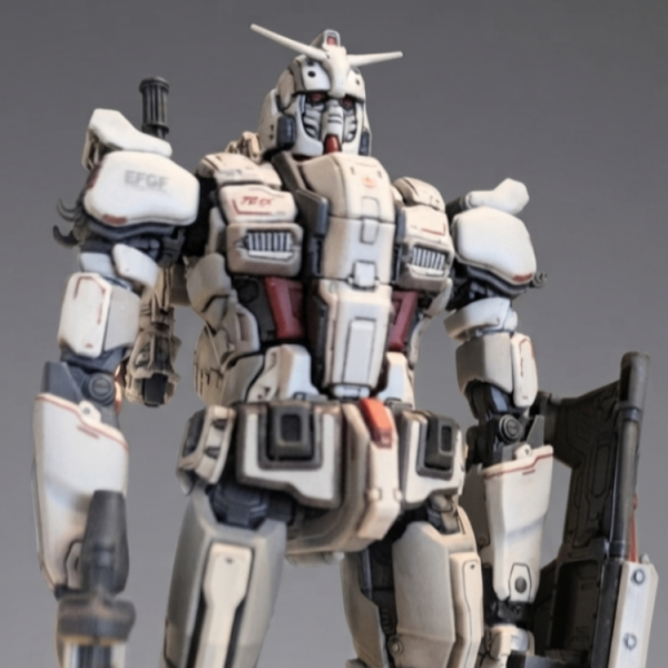 HGガンダムEX素組→生成AIでRX78-2カラーに