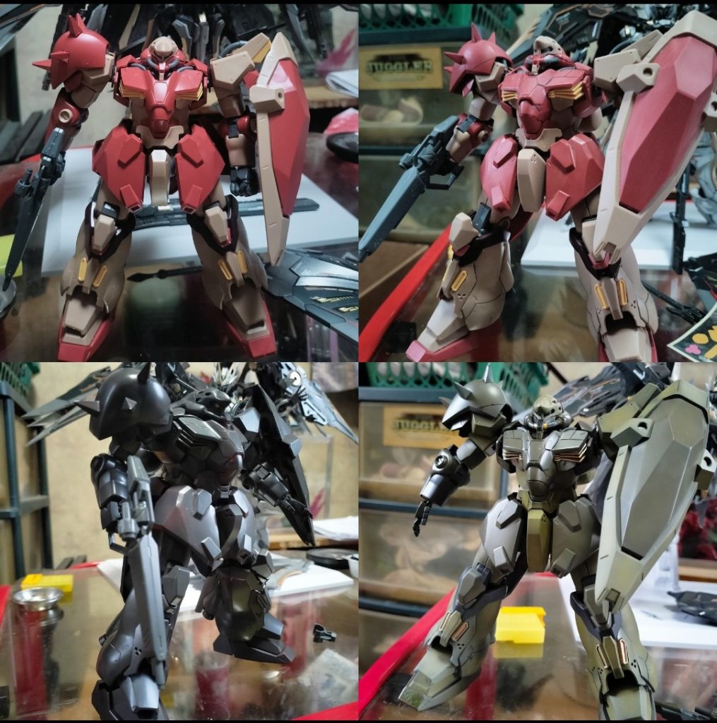 つぶやきで投稿しましたが、中華キットをフルボリュームで最近作りましてその時に学んだ見栄えの良さはエッジで決まるという事で今回のメッサーはエッジ出しをとにかく意識しました。各工程毎のカットです😊①素組み②エッジ出し、スジ彫り、メタルパーツ穴穴開け後③サフ掛け後(メカサフスーパーヘヴィ)④全塗装、トップコート後