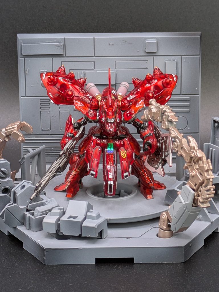 ガンダムアーティファクト ナイチンゲール メカニカルコアメッキ調塗装