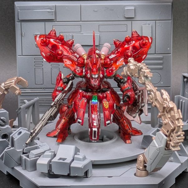 ガンダムアーティファクト ナイチンゲール メカニカルコアメッキ調塗装