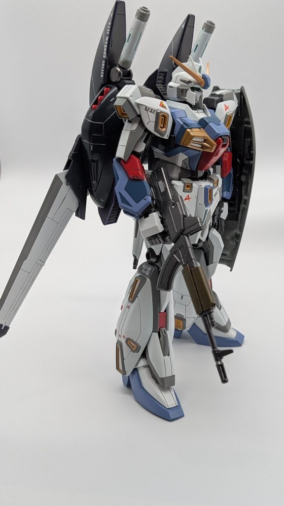 ヒザ下の機体名デカールがちょっとお気に入りです。&nbsp;そんな訳で楽しく作成出来たので、ご笑覧いただけたら幸いです
