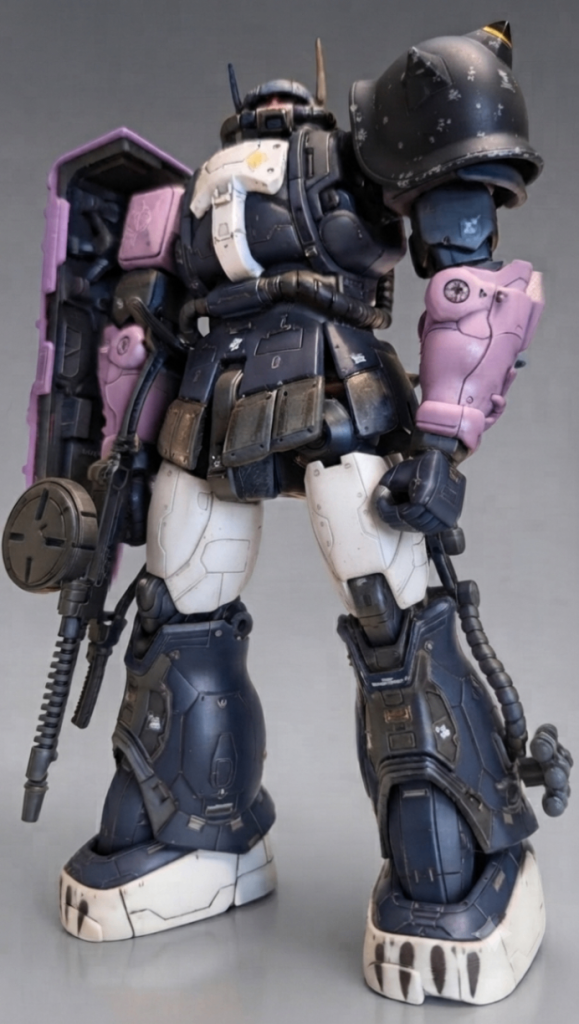 更にGeminiで黒い三連星機風のカラーに変更してみましたシャア専用機風よりこちらの方がイメージどおりにできたように思います💦&nbsp;