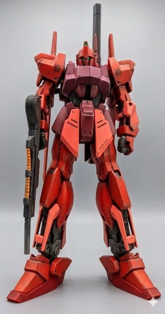 Geminiでシャア専用機カラー風に変更してみましたクワトロ・バジーナと名乗らなければこの色だったのかな💦
