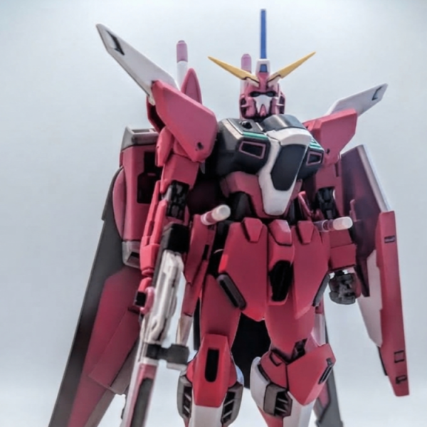 HGCEインフィニットジャスティス素組→生成AIでカラー変更