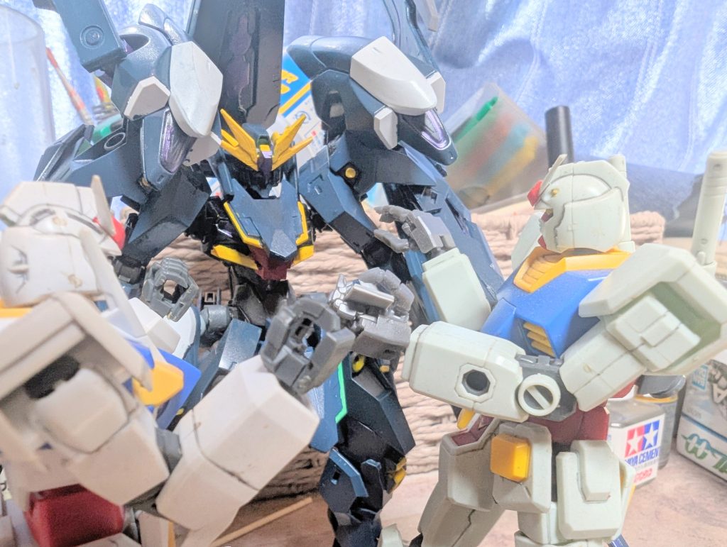 作品名：ガンヴォルヴァトライゼ・ラーii完成後にこれである<p>余韻に浸ってたらこれである、来年だけど…楽しみだね（ガンダム、Oガンダム、白いガンダムで反応の大応してます）</p>
