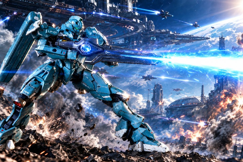 AI画像その1　(ChatGPT)戦場のシーン