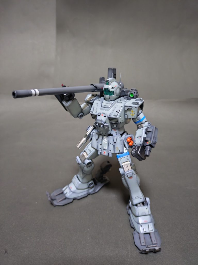 対戦車砲をイメージして長砲身気味にしました。