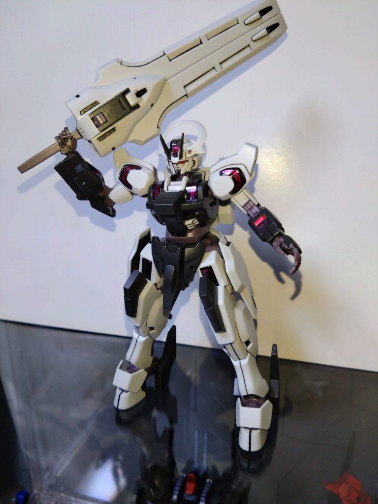GフレームFA風　HG　ガンダムシュバルゼッテ–6枚目/制作者：基本筆塗り部分塗装仕様