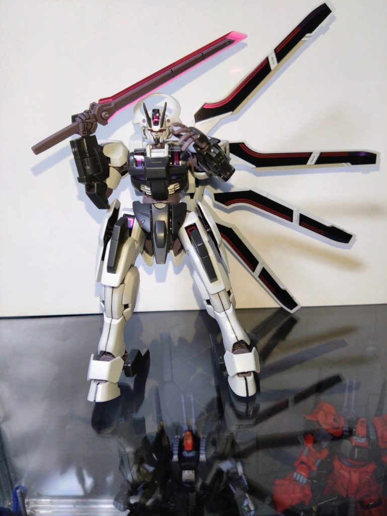 GフレームFA風　HG　ガンダムシュバルゼッテ–6枚目/制作者：基本筆塗り部分塗装仕様