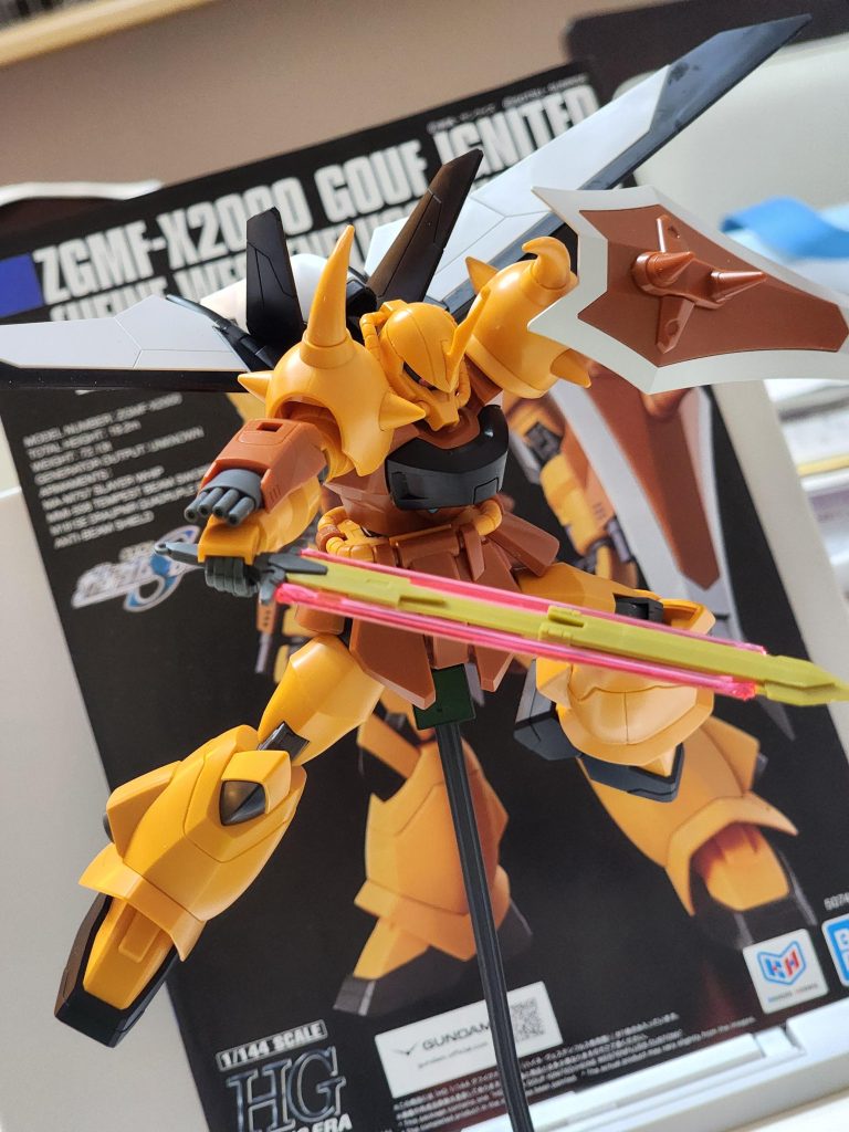 作品名：HGグフイグナイテッドハイネ機<p>パチ組み完了！ 素組でこれはカッコよすぎ😍</p>
