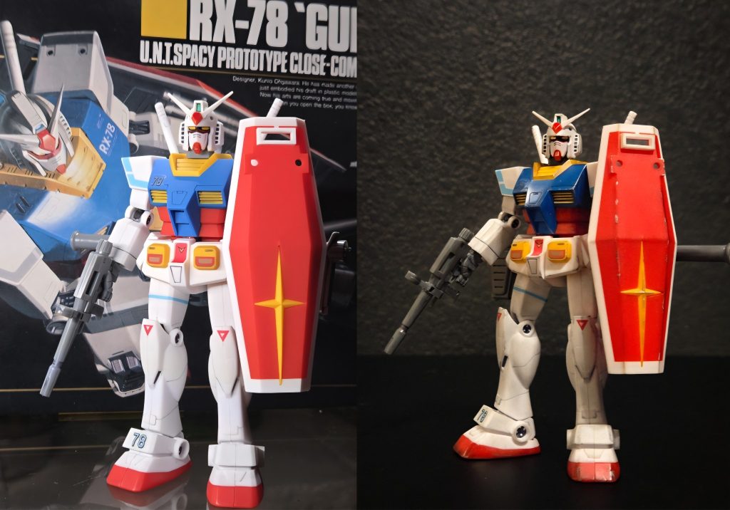 Matte out of box appearance vs. Weathered with gloss