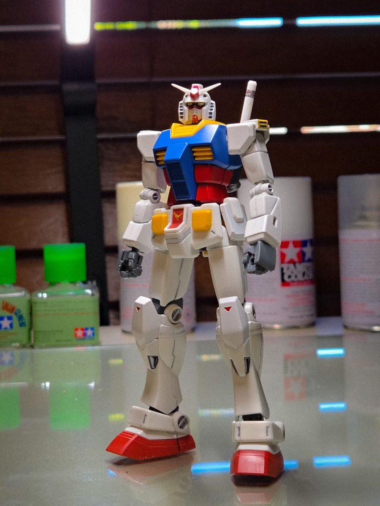 Painted and installed on my Dubai gundam, also increased eye size with decals and epoxy.
