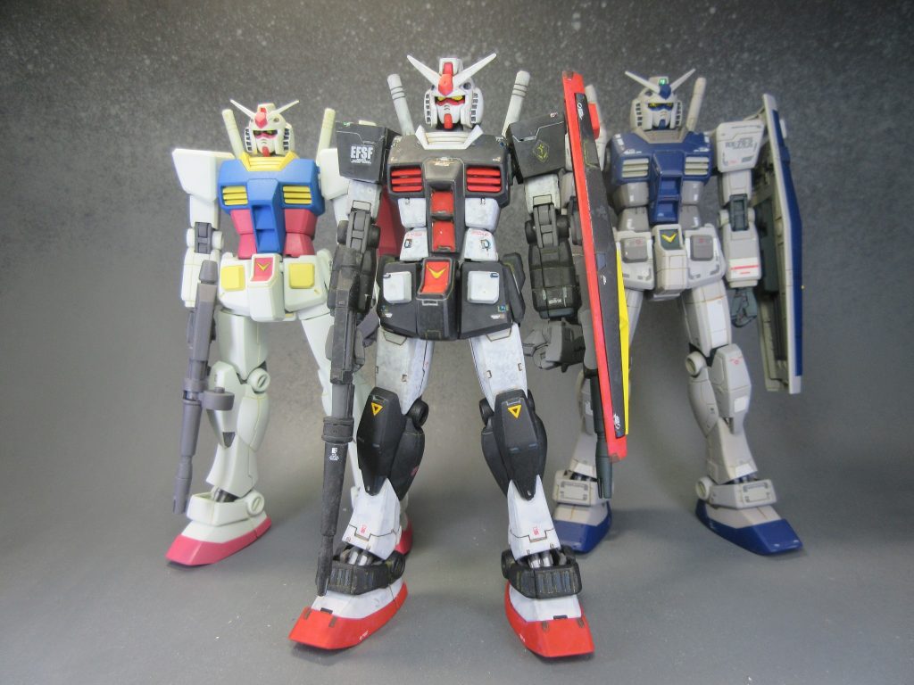 近年完成させたガンダム3体&nbsp;