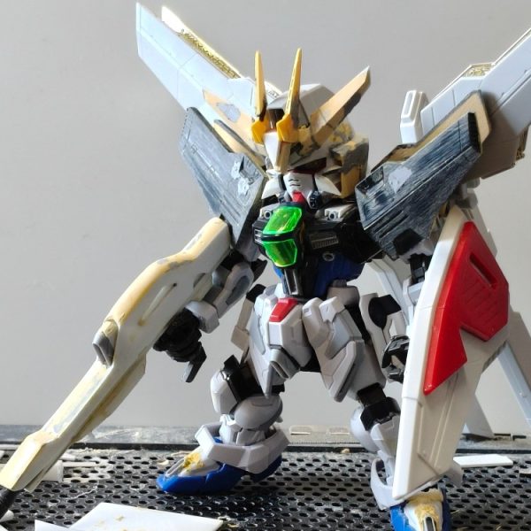 MGSD改造ガンダムダブルエックス制作中