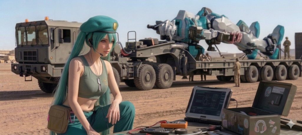 リアルミクちゃん整備兵と