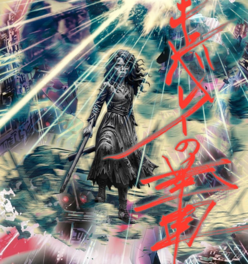 ババババババッ……！！キューーーーン、、『ココで何をしている、、、？』「戦争屋か、、　　ソレ以上近づくと手足が飛ぶぞ、、」『何故、トラップを教える、、？』「教えない、、」『ワタシを視ろ、、』「もう、視てるよ」『ならば、ついて来い』「行かない」『解った、、　　居たいのなら　ずっとココに入れば良いさ』バババッ……！！「レイチェル様、引き上げます！！」「、、、帰るのか、、？」『イヤ、　帰らないさ、　　お前達を連れて帰るまで』「お前達だと、、、」『下の階に眠るのは、、弟か、、』「……！！」『三日前まで、　　生命を、保って居たんだな、、』「貴様っ……！！」『良くやったよ、お前は、、』ガツンッ……！！