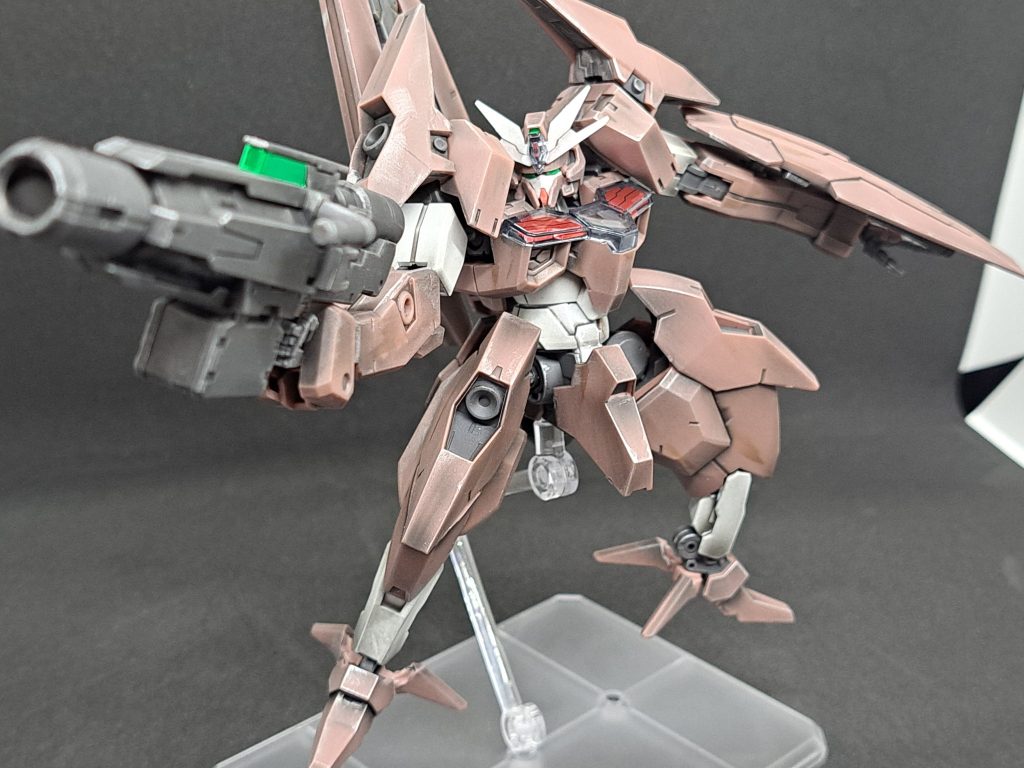 ビームディフューズガン構え。大口径のゴツい武器は大好物です。