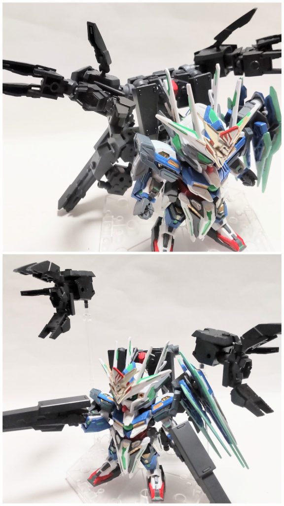 上：GFビッグキャノンGFビッグキャノンは分離して攻撃することが可能。（ セラが操作する）GFバズーカはキャプテンクアンタGFの手持ち武器としても使用可能。