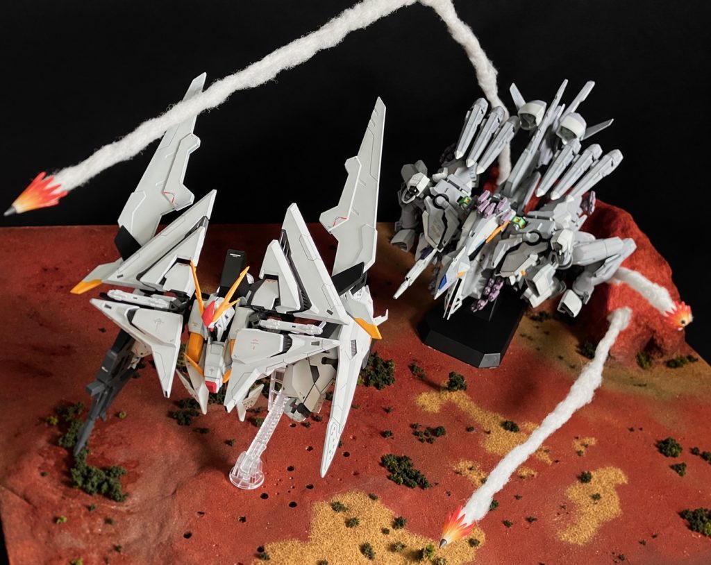 ジオラマ ΞガンダムVSアリュゼウス（キルケーの魔女）