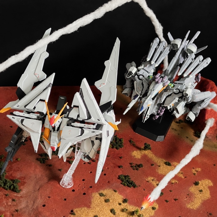 ジオラマ ΞガンダムVSアリュゼウス（キルケーの魔女）