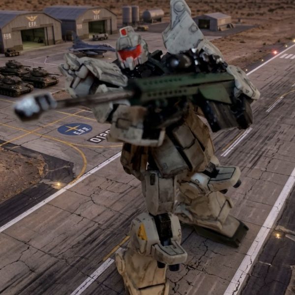 陸戦型ジム　対空狙撃銃システム実験