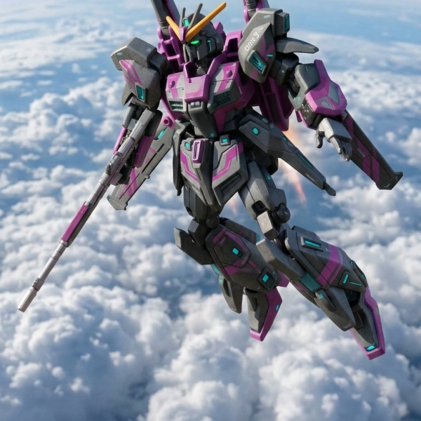 長男がパチ組したG frameのリ・ガズィ・カスタムをGeminiあいちゃんにデジラマにしてもらったんですが、アムロのZガンダム3号機カラーにしてって言ったのに、への字はつけるはカラーリングはそのままだわ、UNIT3とかANAとかティターンズとか入ってて、笑かしてくれます。その後何度かトライしましたが、緑だったり、結構なデタラメっぷり。これじゃない感が意外な面白さでもあり？手軽なカラーリングシミュレーションには使えるから、ま、いっか。（3枚目）