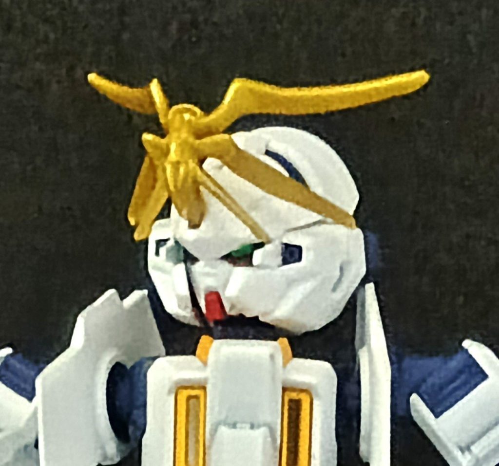 サイコブレードに注目。画像は加工前。これをメッキ風に加工します。&nbsp;