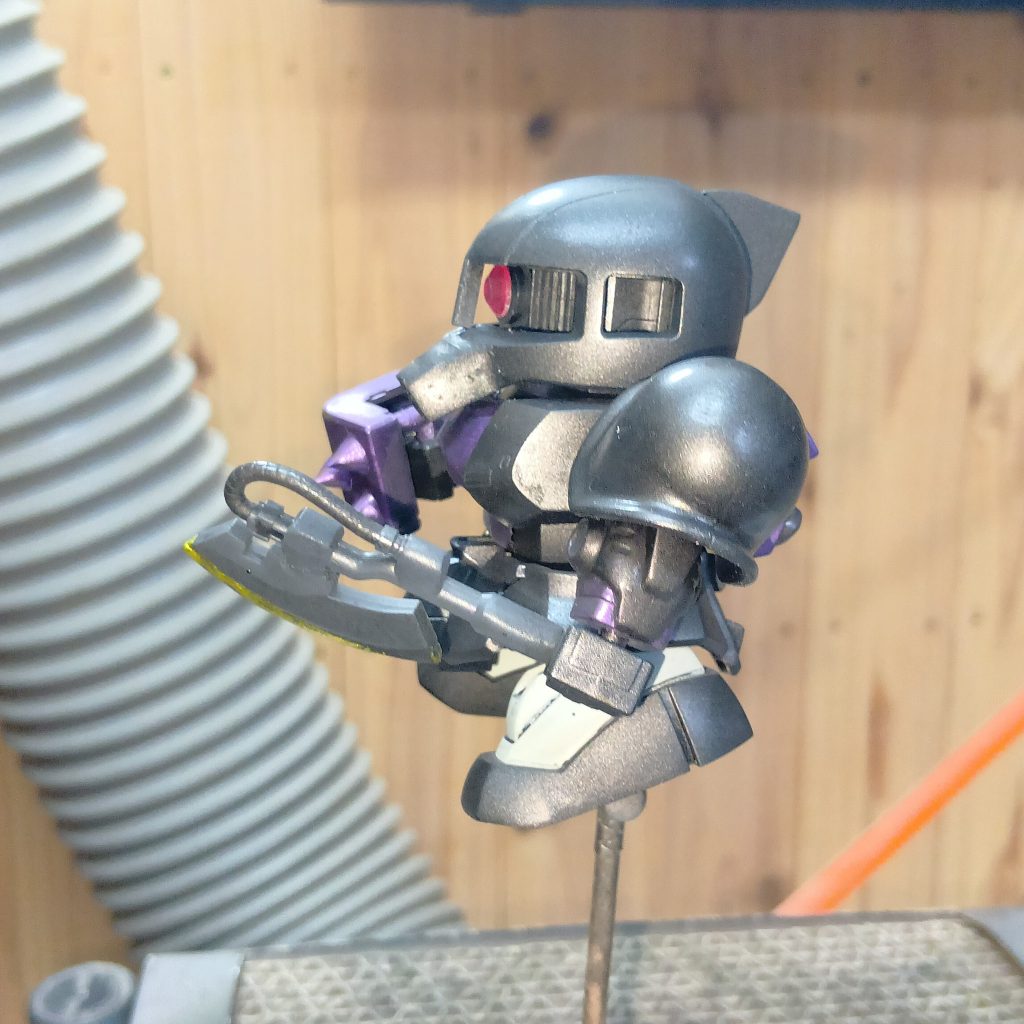 SD　BB戦士　エコプラ　ザクⅡ　⇒　ザクⅠ　黒い三連星仕様–2枚目/制作者：okfarm