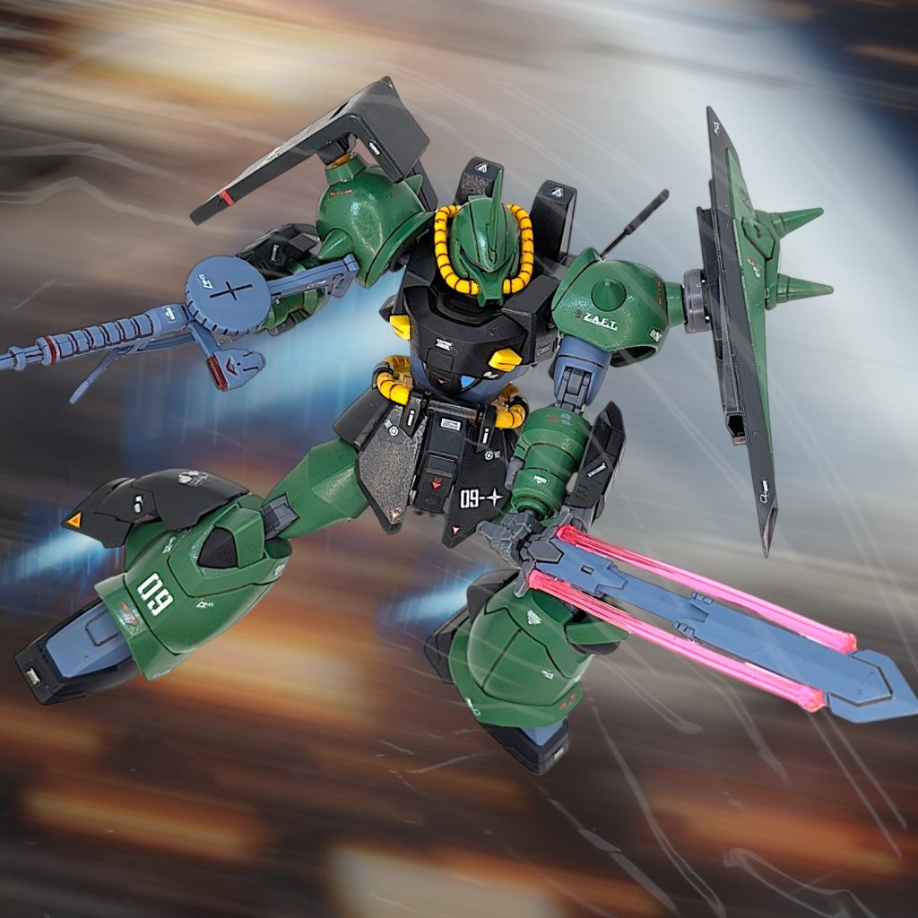 さすがに最新HG、めちゃくちゃ動く(gundam-kao3)テンペストソードもカッコ良いポージングに役立ちます&nbsp;