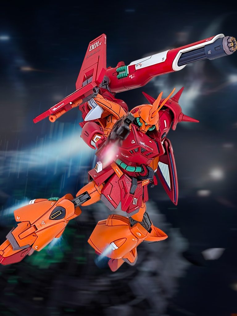 陸戦型レオパルドを作った時にとっておいたガトリングを早速活用しました大型ビームライフルはHGアリュゼウスから&nbsp;そして、マラサイのパイロットは・・・&nbsp;&nbsp;