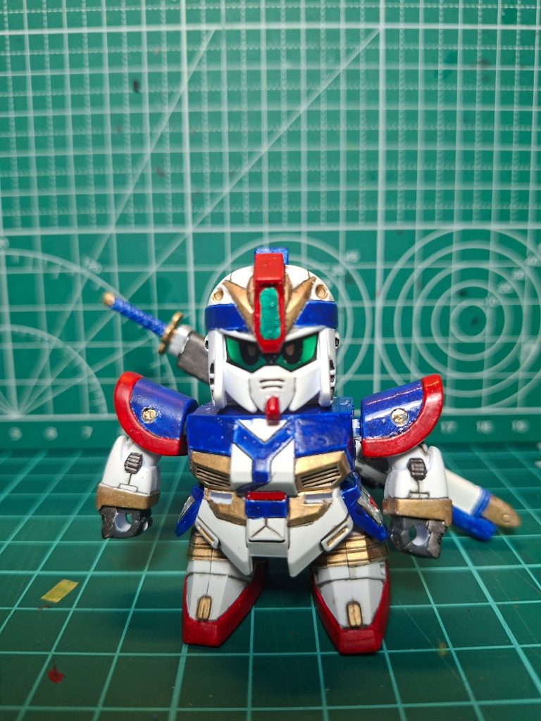 軽装バージョン。このシリーズ、鎧や兜をつけ外しできるのがスゴくカッコ良い(gundam-kao3)