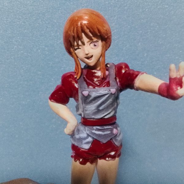 今回は経年劣化で粉っぽくなったプル　フィギュアを特殊なアイテムでは無く。一般に入手しやすいゼブラのマッキー、百均マーカー、百均油性ペン、ガンダムマーカーを使用してリカバリーしてイマス。（2枚目）