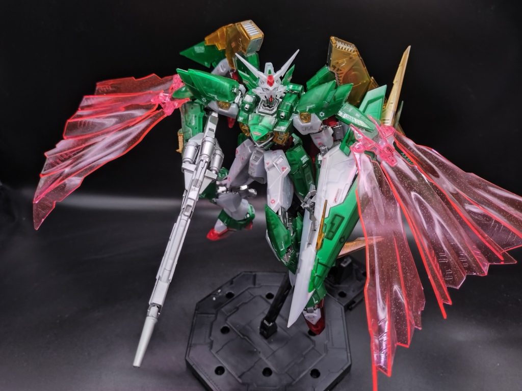MGガンダムフェニーチェリナーシタ　クリアカラーをセミメカニカルコアメッキに