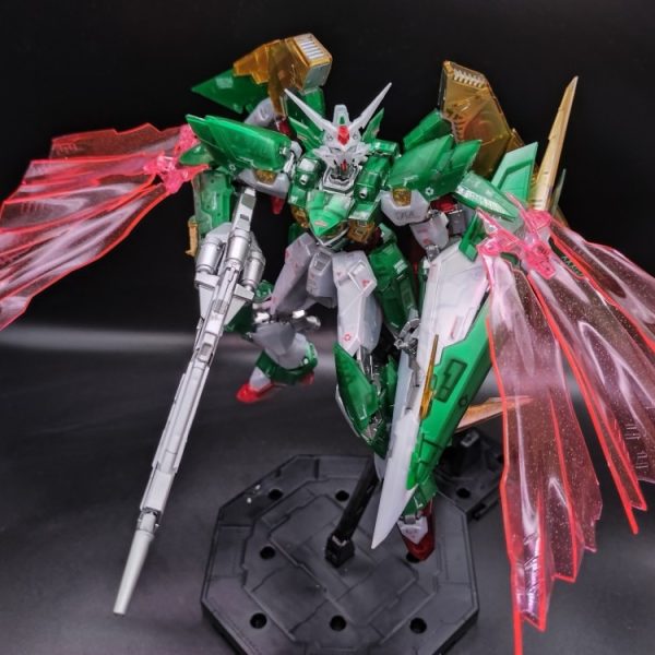 MGガンダムフェニーチェリナーシタ　クリアカラーをセミメカニカルコアメッキに