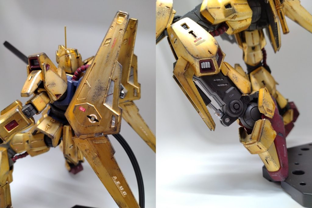 フレキシブルバインダーはよく動きます。百式系の足の構造が好きです！