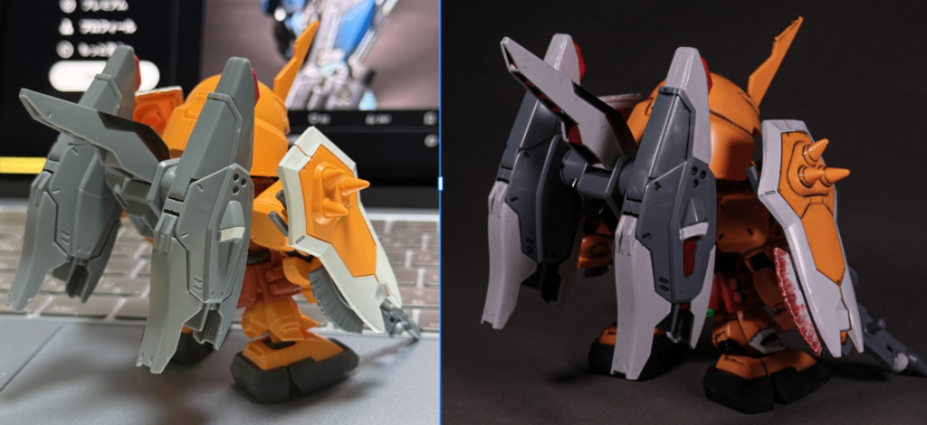 BB戦士 ブレイズザクファントム（ハイネ専用機）–8枚目/制作者：しるばにあ