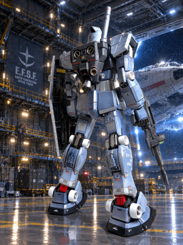 ChatGPTの無料版でも、これくらいの背景は作れます。ガンプラの新しい楽しみ方ですね。