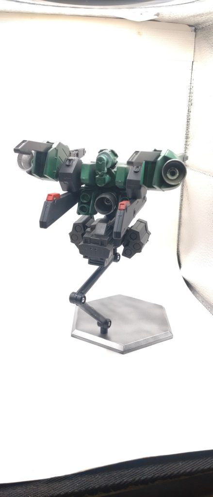うしろ。使用ガンプラはグレイズアインガンダムハルートドーベン・ウルフあばたーふみな他ジャンクです。後はハイキューデカールと30MMデカールをひとつまみ。以下ChatGPTと詰めた設定を投げます。