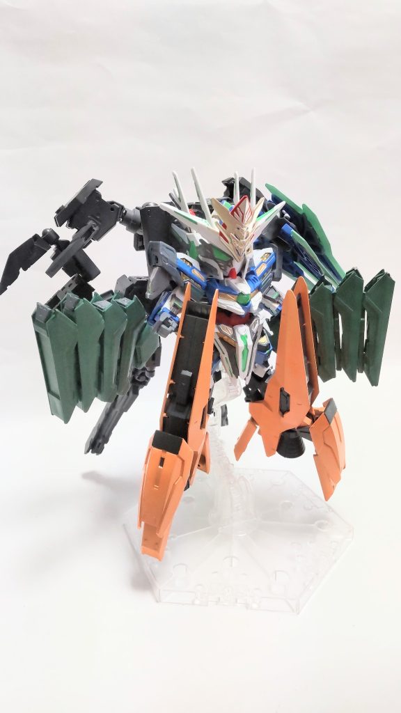 CBウェポン　フルアームドモードハルート、サバーニャ、ラファエルの各ユニットを全て装備した形態。ジェネラルフォートレスに合体せずとも、それに匹敵する装備をキャプテンクアンタGF単体に与えることをコンセプトに開発されたため、これがCBウェポン本来の姿である。ちなみにCBは、「 Composite　Boost」の頭文字の略称。