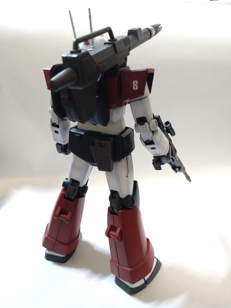 とりあえず背面も。特に変化無しです。後ろもヘリウムコア付けようと思いましたが股間パーツが無かったので断念です。