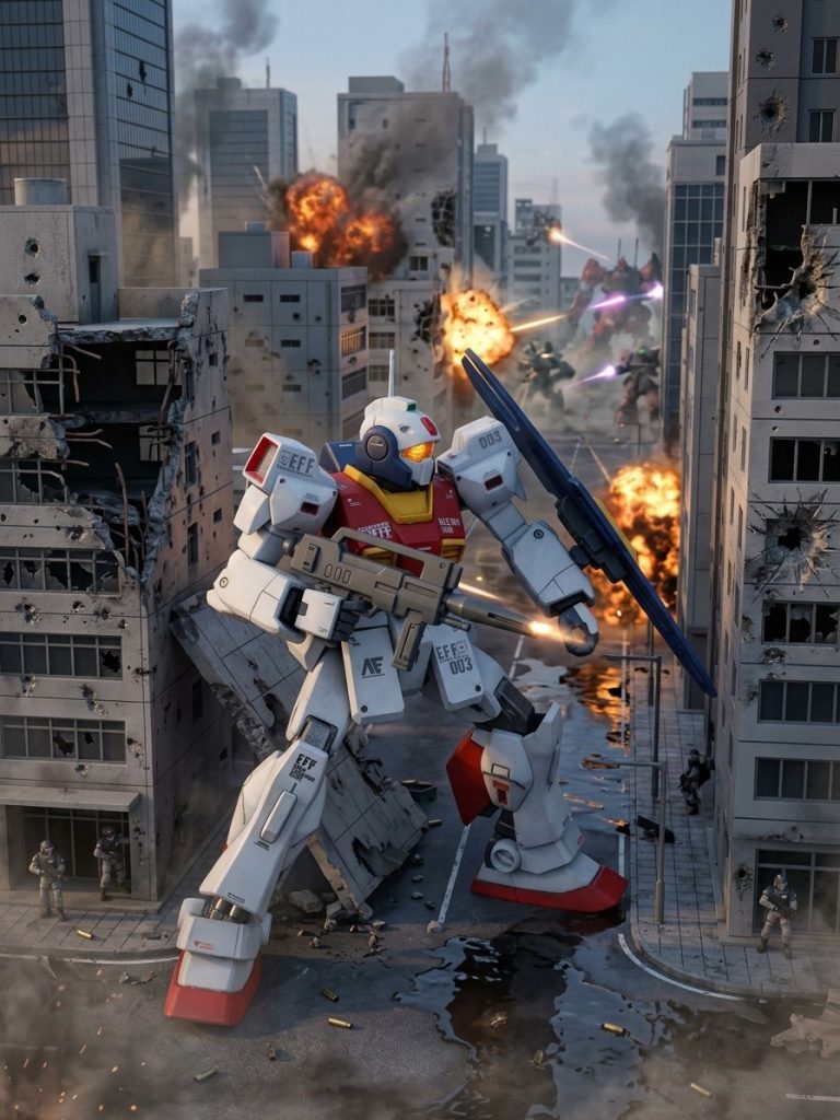 ＡＩがカッコよく作ってくれました、ちょっと変だけど(gundam-kao5)