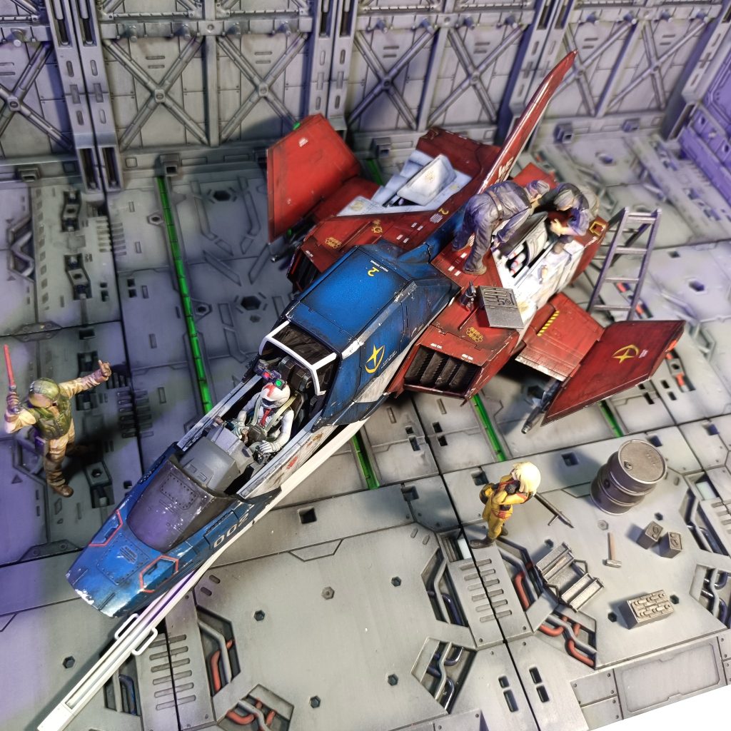 格納庫は山田化学のディスプレイベースを利用しました