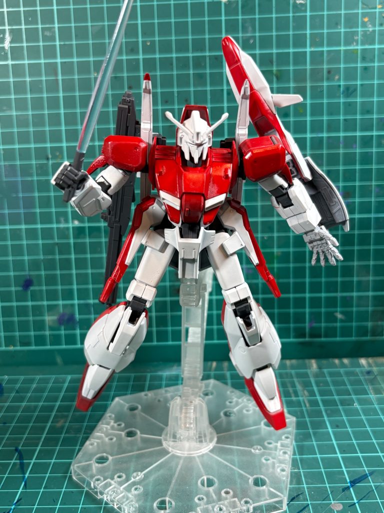 全身グレーだったのをテスト機イメージカラーに塗装しました。左手を交換。