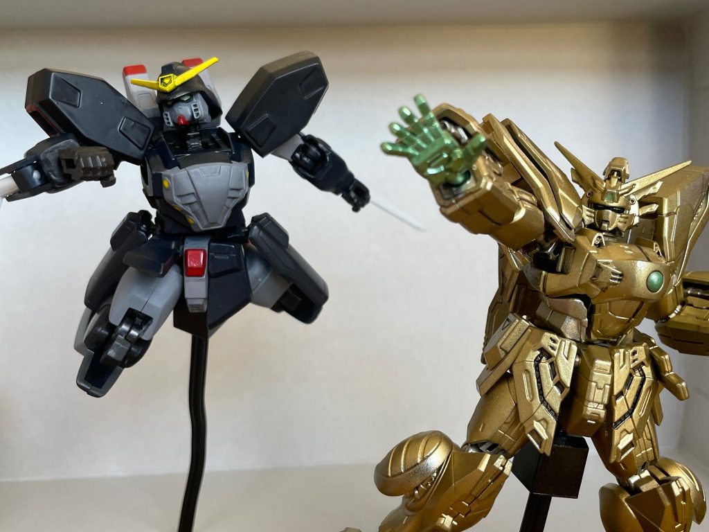 最後はドモンと！ギアナ高地のイメージで！シャイニングも明鏡止水塗装してます。