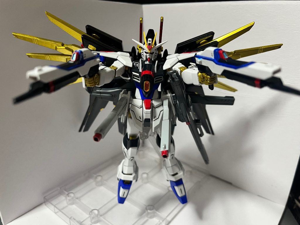 フルバースト本当ならドラグーンも展開したいのですが、ドラグーンを飾るためのスペースがないので今回は断念しました。