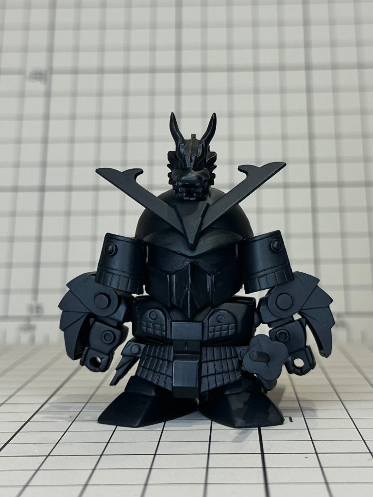 黒サフ状態。この後も少し修正しています。